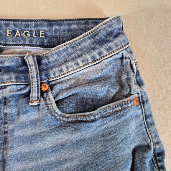 American Eagle Airflex+ Slim Straight Leg Stretch Denim Jeans Mens 30x30 - Picture 6 of 15